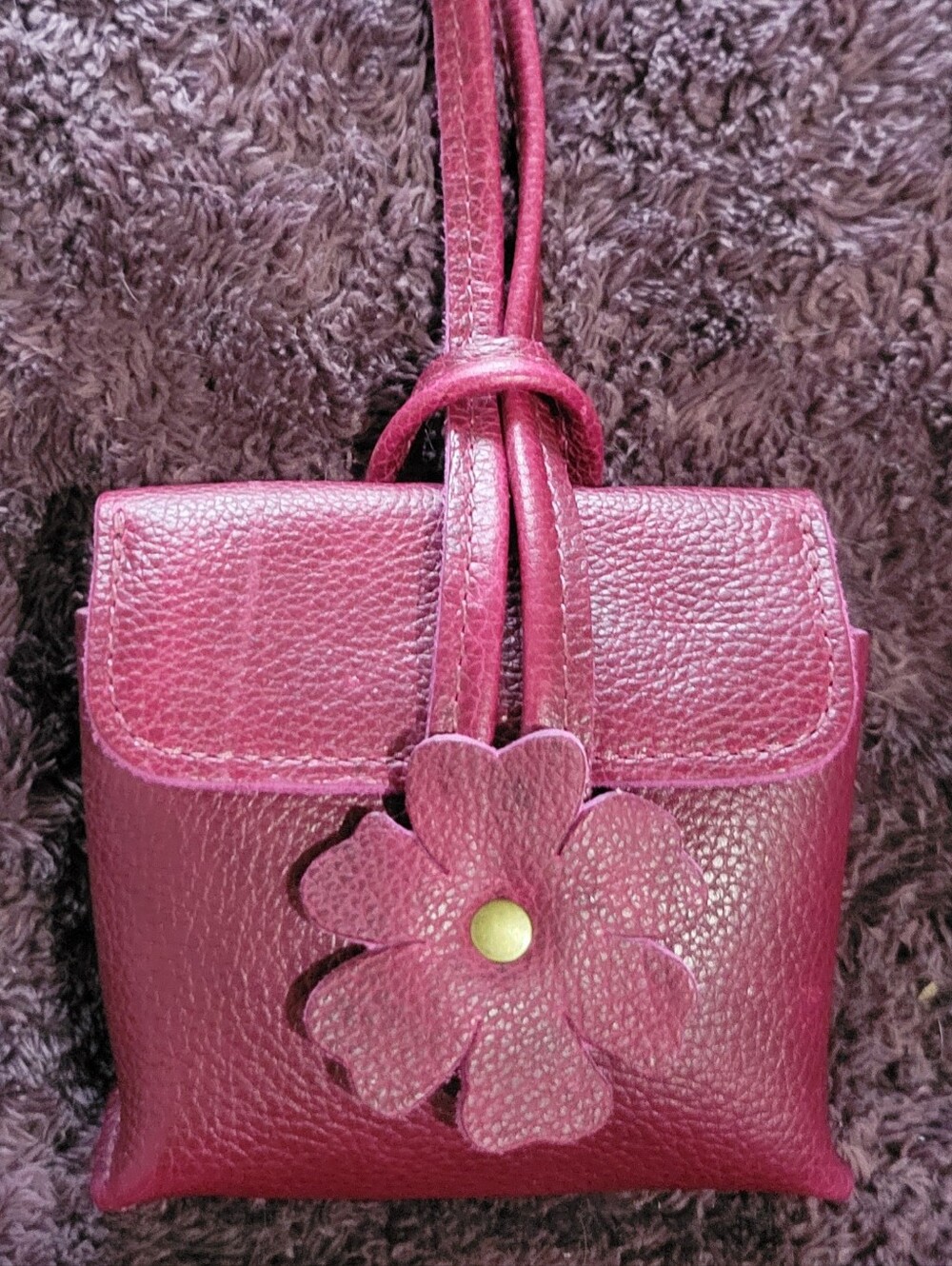 Portland Leather Goods Premium Orchid Blooming Wristlet